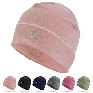 Mens Thermal Running Hat Fleece Skull Cap Winter Cycling Beanie